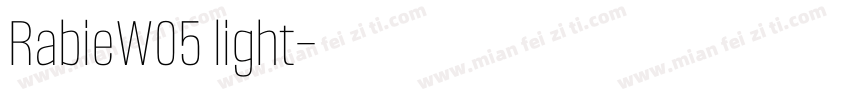 RabieW05 light字体转换